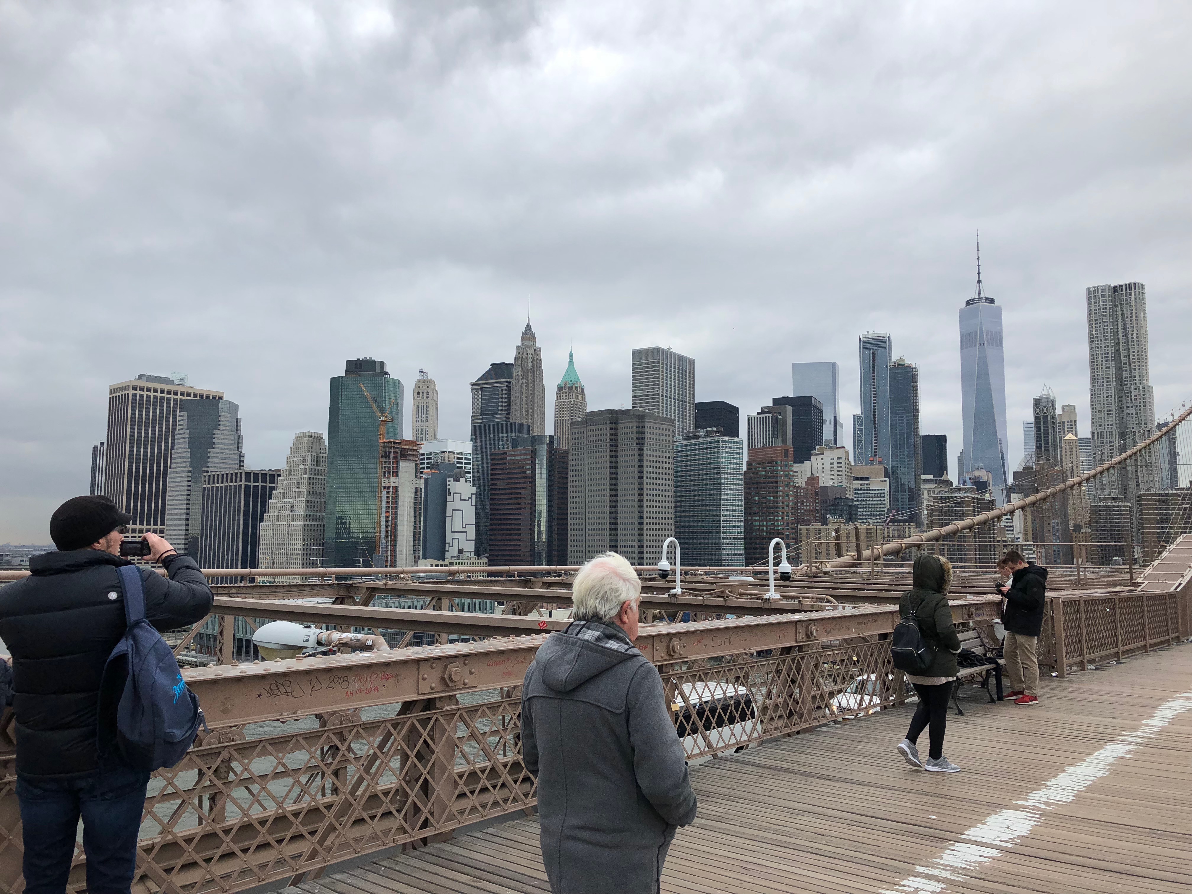 Vue depuis le Brooklyn Bridge